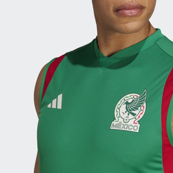 Mexico Tiro 23 Maillot D'entrainement Sans Manches Adidas Vert