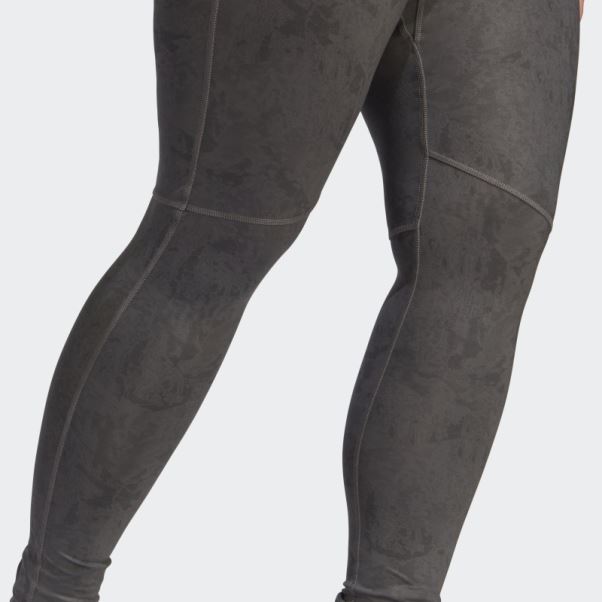 Legging Terrex Multi Allover Print (grande Taille) Gris Adidas