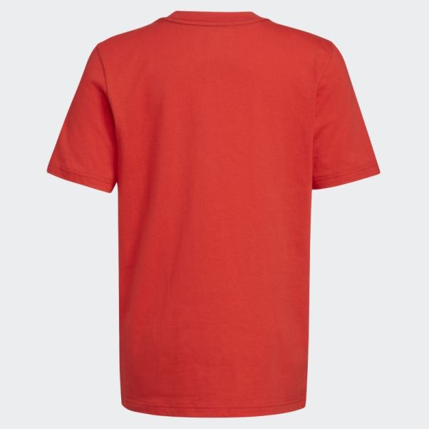 écarlate Adidas Ss Tee Deux Tons Bos