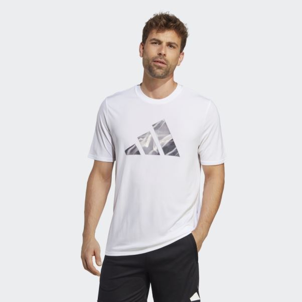 Adidas T-shirt D'entraînement Conçu Pour Le Mouvement Hiit Blanc