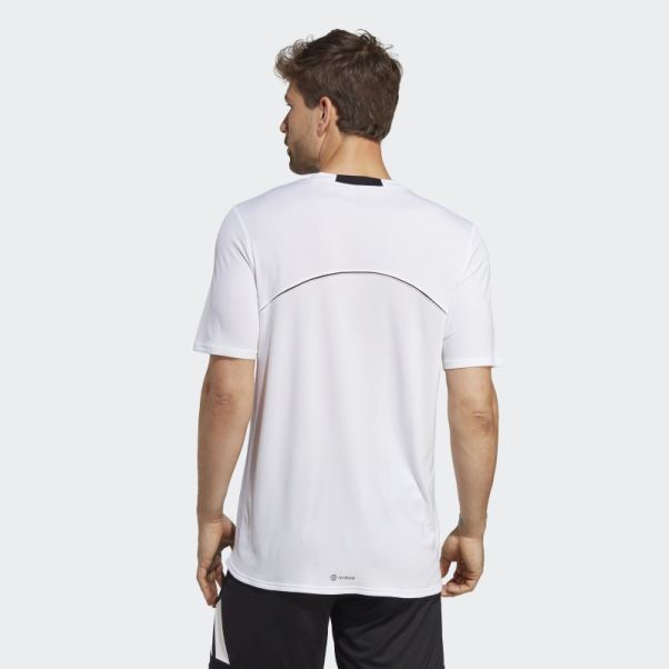 Adidas T-shirt D'entraînement Conçu Pour Le Mouvement Hiit Blanc