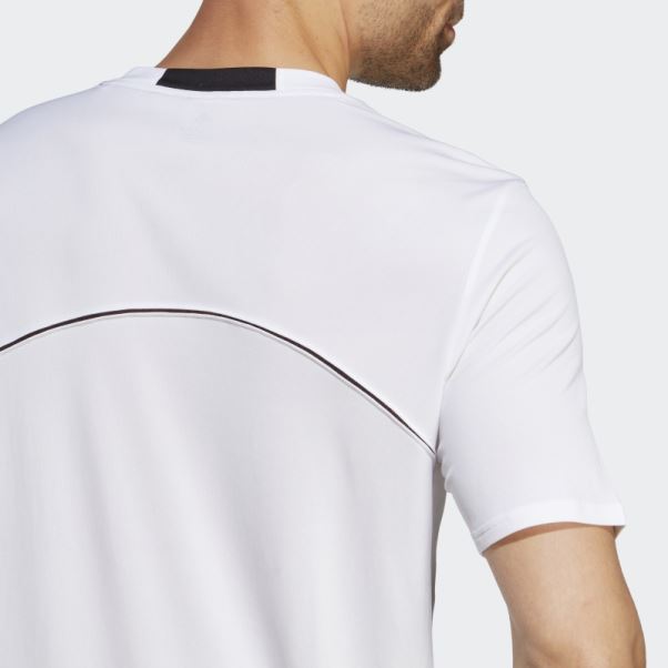 Adidas T-shirt D'entraînement Conçu Pour Le Mouvement Hiit Blanc