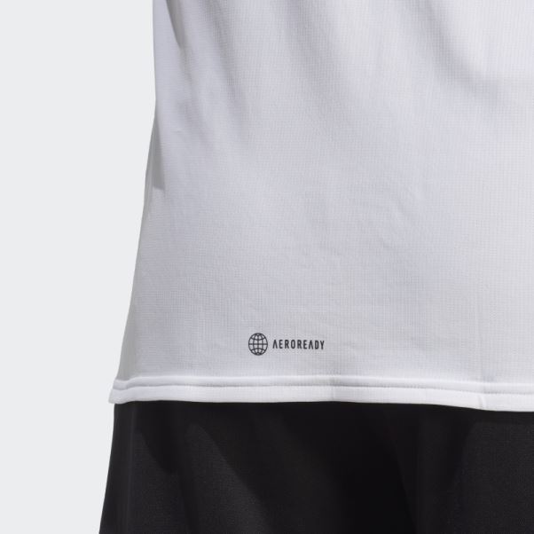 Adidas T-shirt D'entraînement Conçu Pour Le Mouvement Hiit Blanc