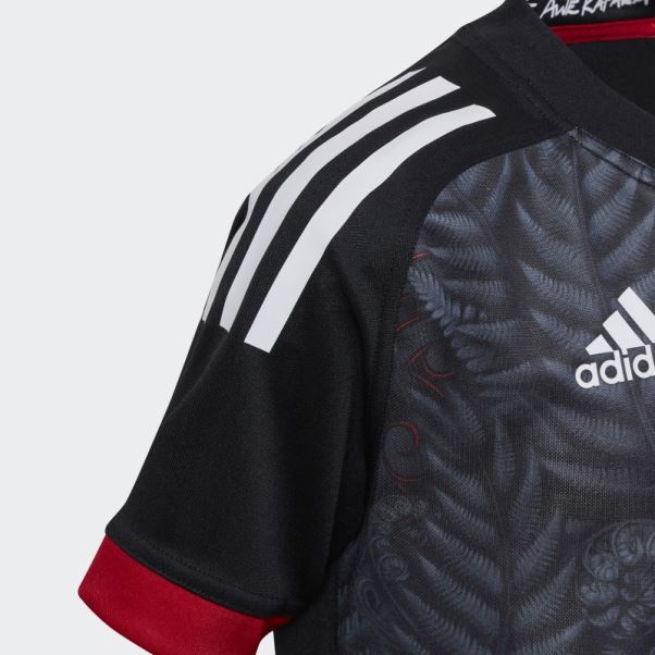 Maori All Blacks Rugby Maillot Domicile Adidas Noir