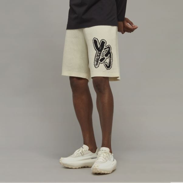 Adidas Y-3 Short En Maille à Logo