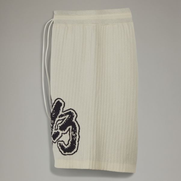 Adidas Y-3 Short En Maille à Logo