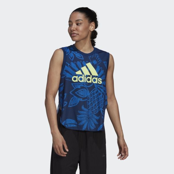 Mystery Blue Farm Rio Débardeur Adidas