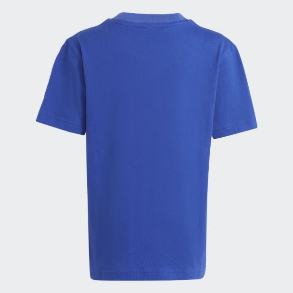 T-shirt Adidas Essentials Colorblock Bleu