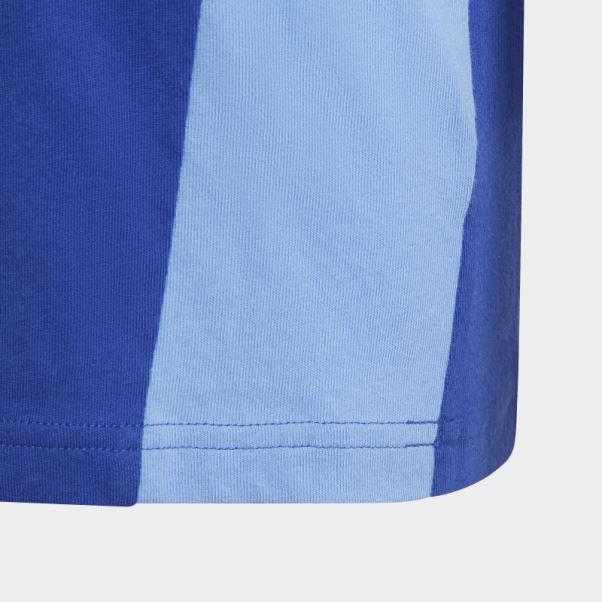 T-shirt Adidas Essentials Colorblock Bleu