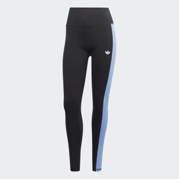 Leggings à Empiècement Latéral Adidas Noir