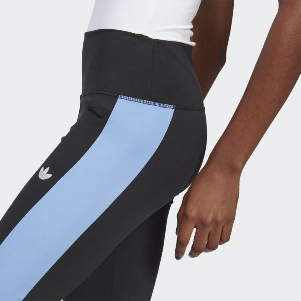 Leggings à Empiècement Latéral Adidas Noir