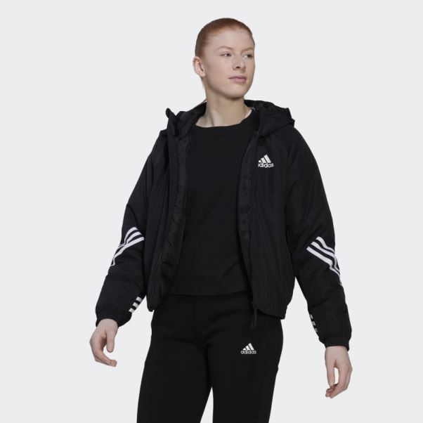 Veste à Capuche Adidas Back To Sport Noire
