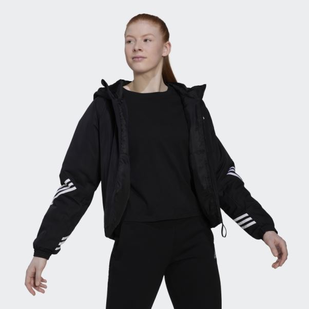 Veste à Capuche Adidas Back To Sport Noire