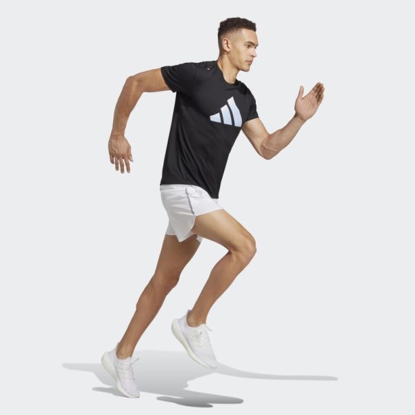 Blanc Conçu Pour Le Running Short Technique Adidas