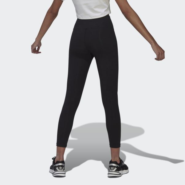 Adicolor Essentials+ Legging Côtelé Longueur 7/8 Noir Adidas