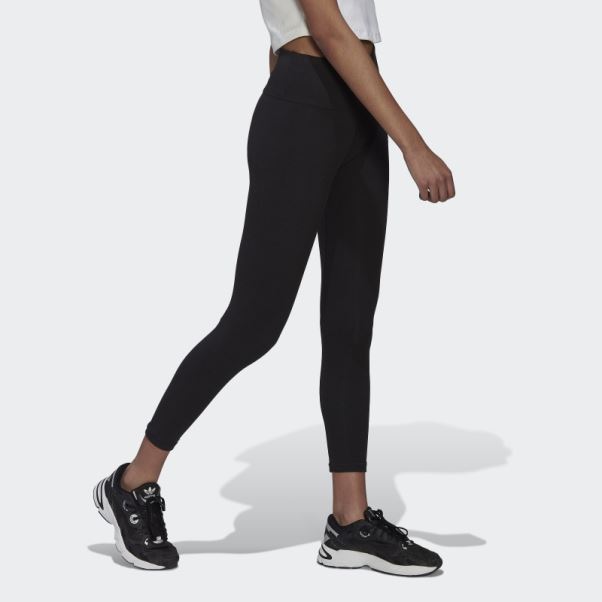 Adicolor Essentials+ Legging Côtelé Longueur 7/8 Noir Adidas