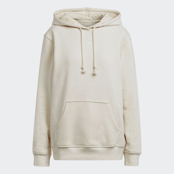 Sweat à Capuche Polaire Adicolor Essentials Blanc Adidas