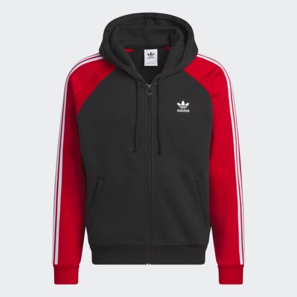 Adidas Veste De Survêtement à Capuche Polaire Sst Noire