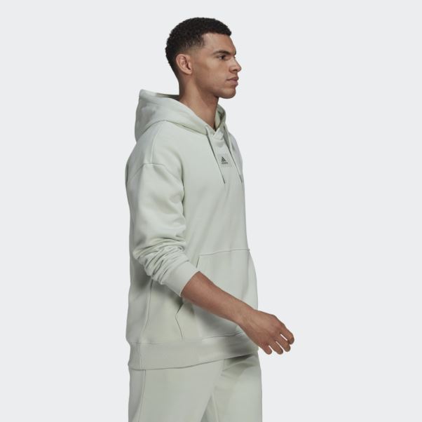 Sweat à Capuche En Molleton De Coton Essentials Feelvivid Vert Adidas