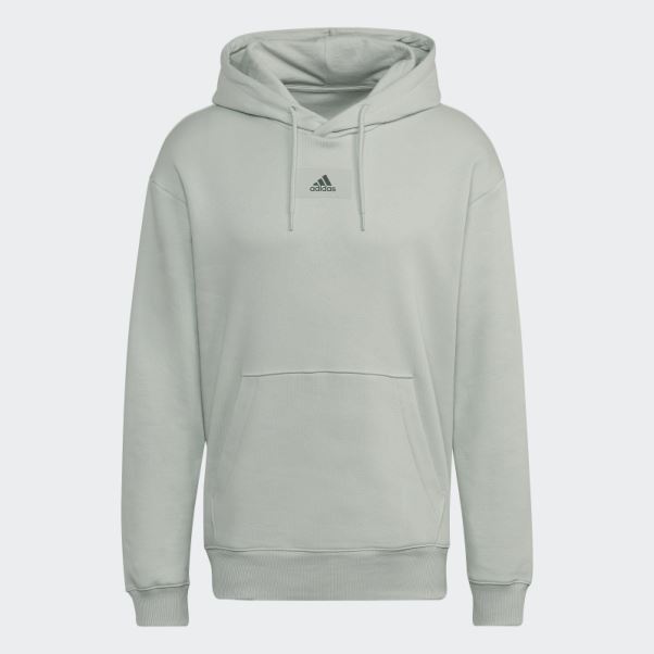 Sweat à Capuche En Molleton De Coton Essentials Feelvivid Vert Adidas