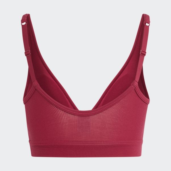 Adidas Adicolor Flex Coton Côtelé Deux Plis Plongeant Brami Bordeaux