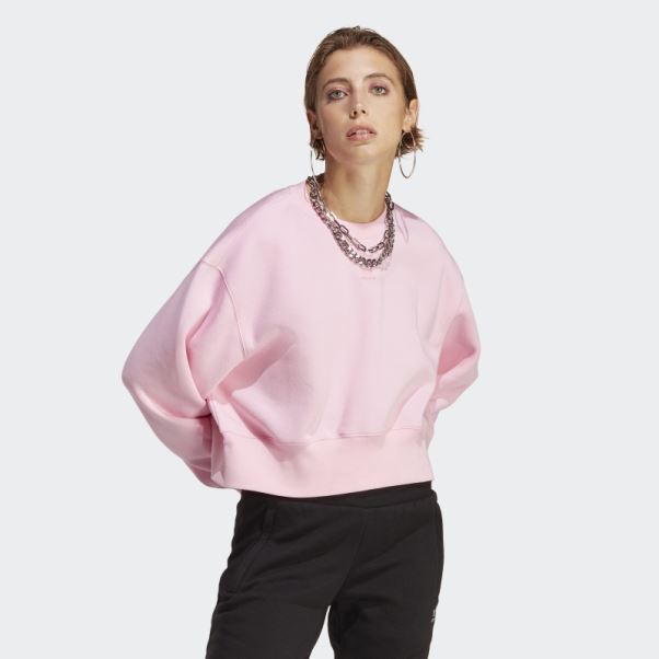 Sweat Adicolor Essentials Crew Adidas True Pink
