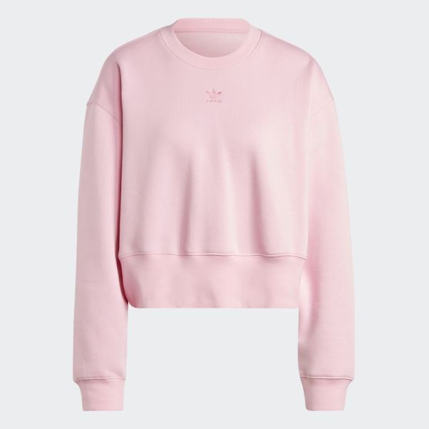 Sweat Adicolor Essentials Crew Adidas True Pink