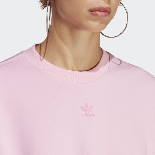 Sweat Adicolor Essentials Crew Adidas True Pink