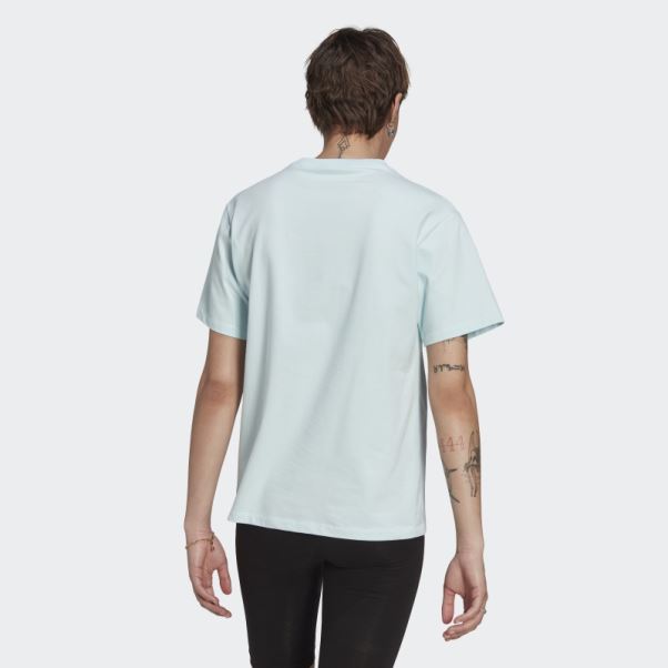T-shirt Trèfle Bleu Adidas