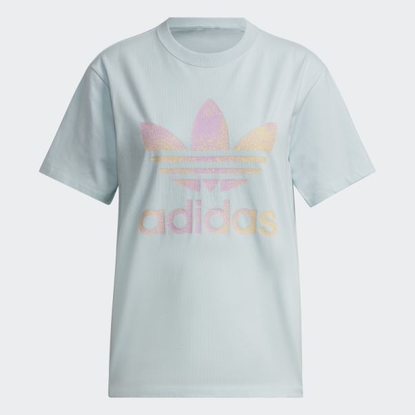 T-shirt Trèfle Bleu Adidas