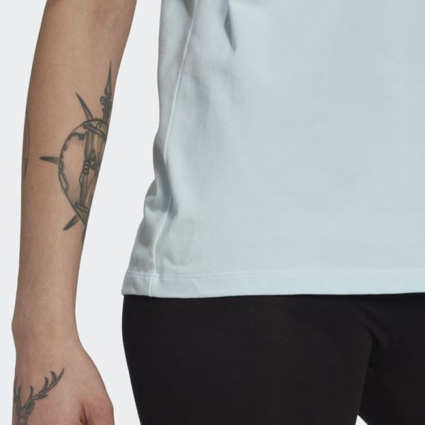 T-shirt Trèfle Bleu Adidas