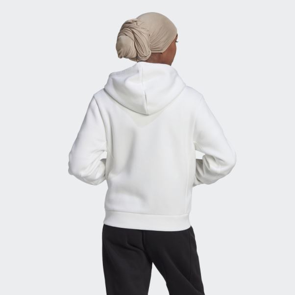 Sweat à Capuche Zippé Adidas All Szn Blanc