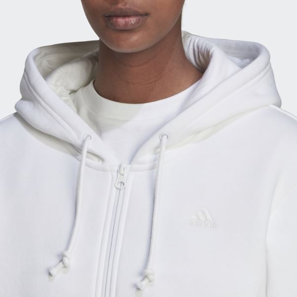 Sweat à Capuche Zippé Adidas All Szn Blanc