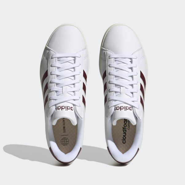 Adidas Grand Court Cloudfoam Confort Chaussures Blanc
