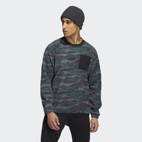 Sweat Ras Du Cou à Imprimé Texturé Noir Adidas