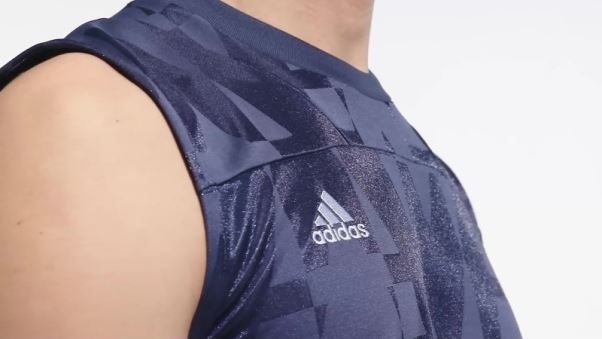 Maillot Sans Manches Adidas Tiro Bleu Marine