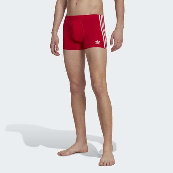 Slip Confort En Coton Flex à 3 Bandes (3 Paires) Oiseau Bleu Adidas