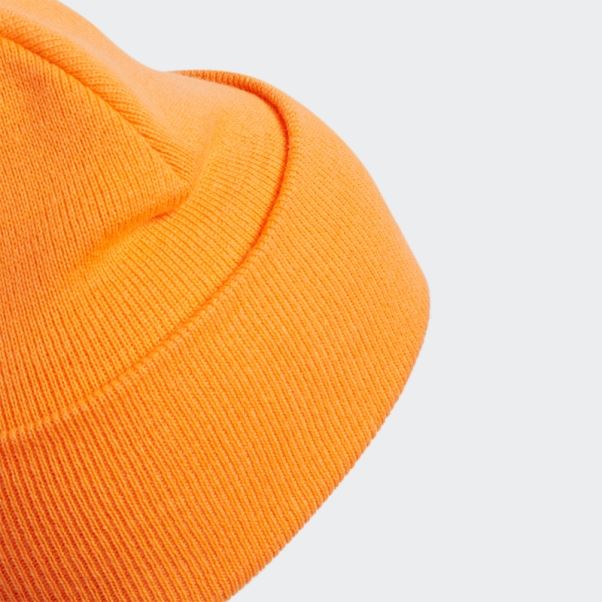 Adidas Bonnet à Revers Oversize Orange