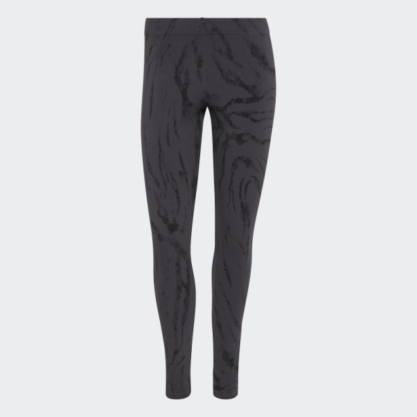 Adidas Future Icons Legging Imprimé Animal Carbone