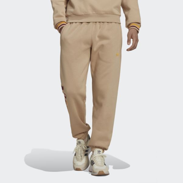 Adidas Pantalon De Survêtement Beige Varsity