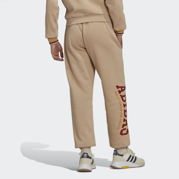Adidas Pantalon De Survêtement Beige Varsity