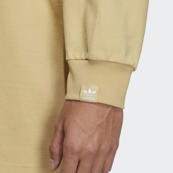 Chanson Beige Brumeux Pour Le T-shirt Muet à Manches Longues Adidas