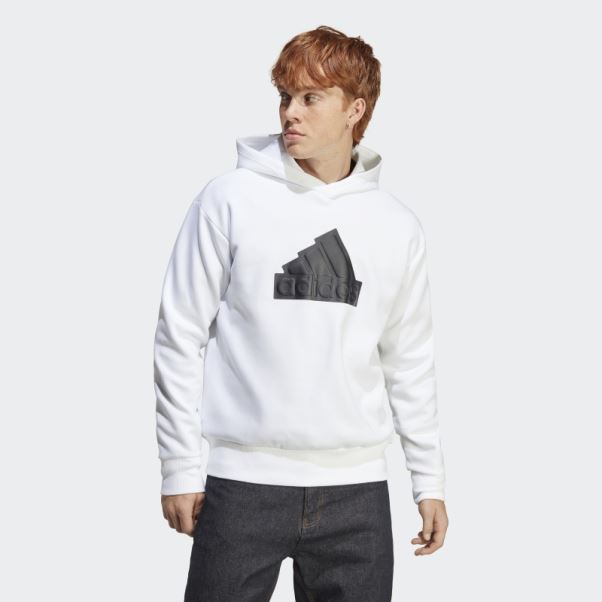 Sweat à Capuche Blanc Future Icônes Badge Of Sport Adidas