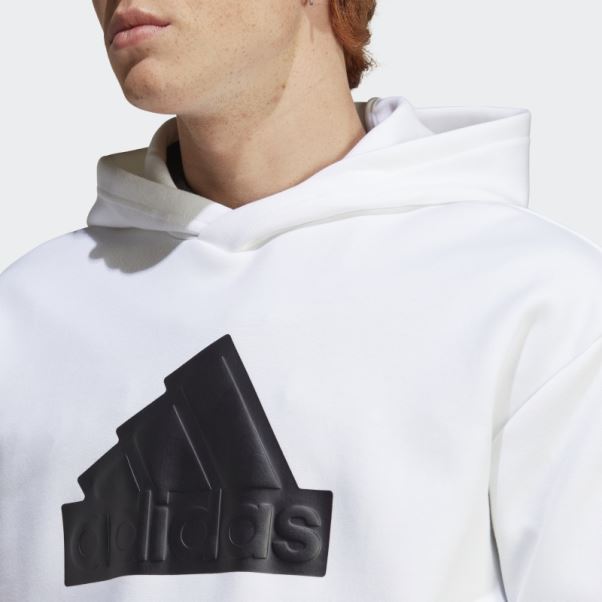 Sweat à Capuche Blanc Future Icônes Badge Of Sport Adidas