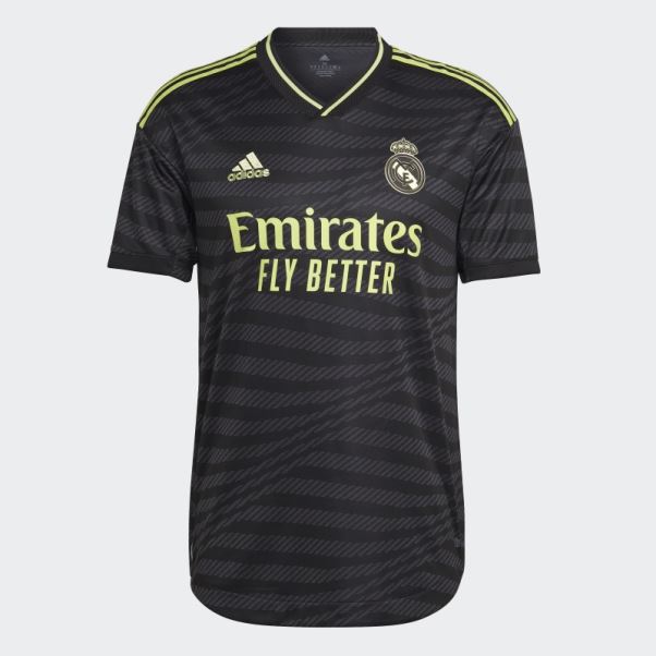 Maillot Real Madrid 22/23 Third Authentique Noir Adidas