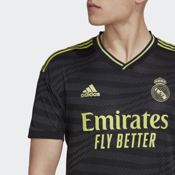 Maillot Real Madrid 22/23 Third Authentique Noir Adidas