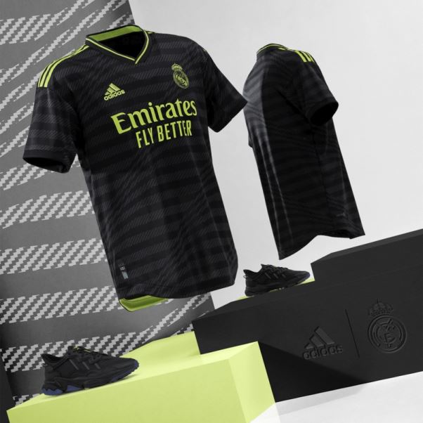 Maillot Real Madrid 22/23 Third Authentique Noir Adidas