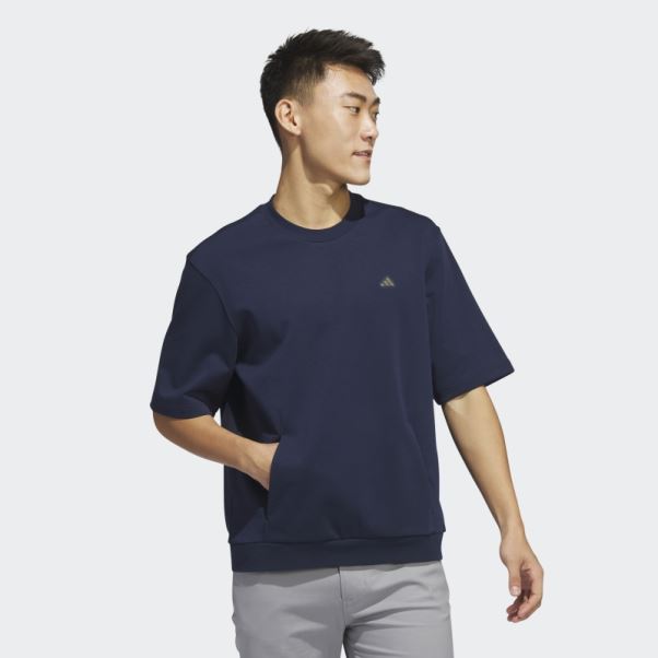 Sweat Adidas Go-to Crew Golf Bleu Marine