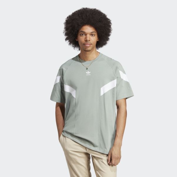 Tee Shirt Adidas Rekive Argent Vert