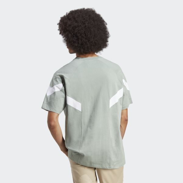 Tee Shirt Adidas Rekive Argent Vert